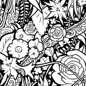 NATUREZA Floral Line Art #Blossoms-002