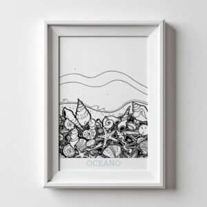OCEANO SeaShellSea-001 Art Print