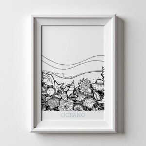 OCEANO SeaShellSea-002 Art Print