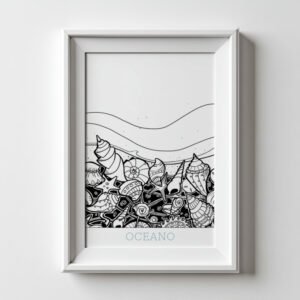 OCEANO SeaShellSea-003 Art Print