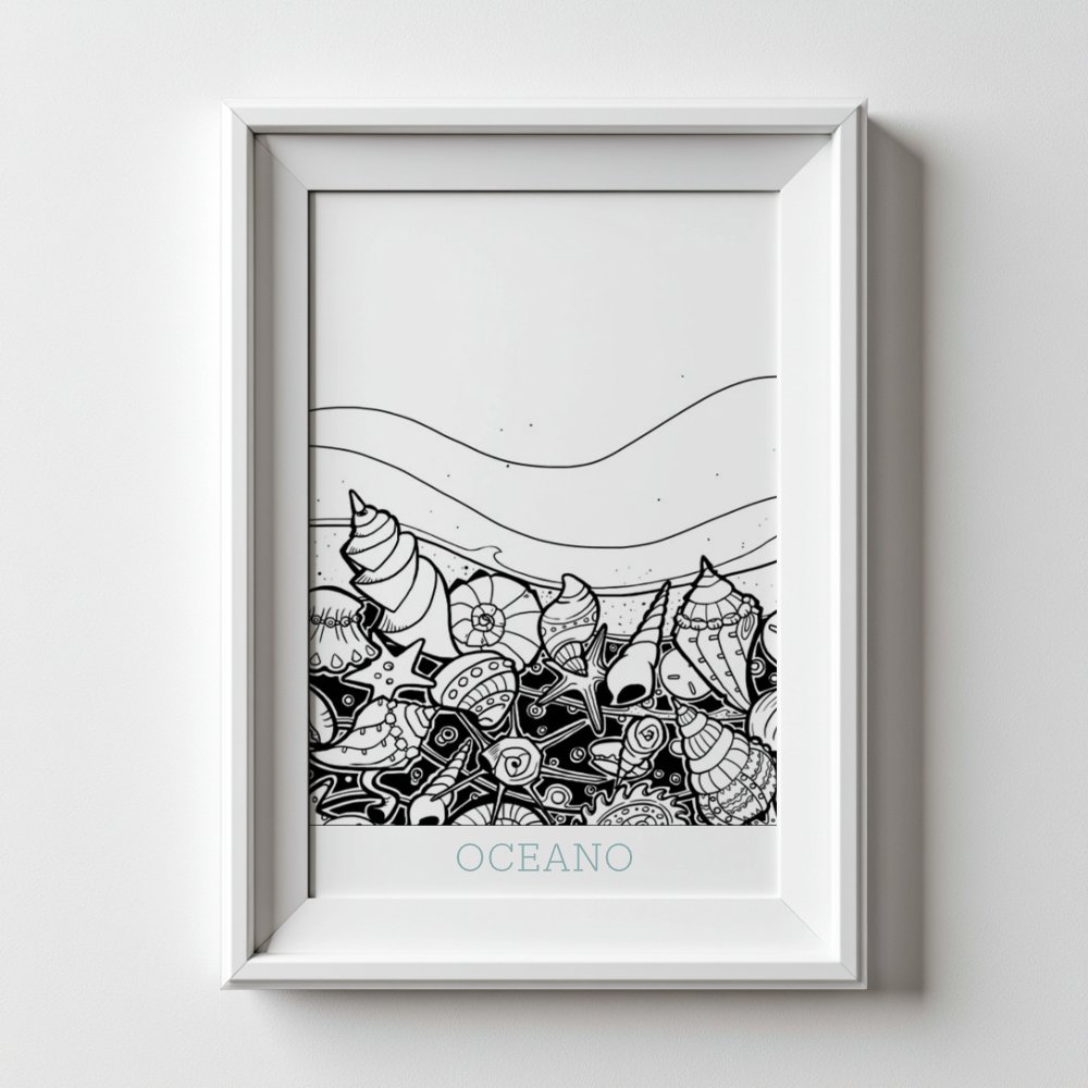 OCEANO SeaShellSea-003 Art Print