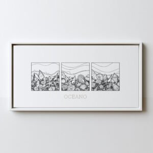 OCEANO Seashells 3 in 1 Art Print